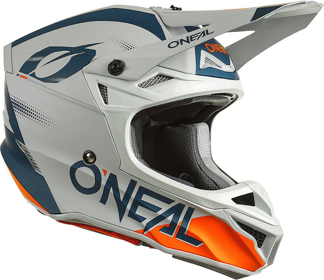Oneal 5Series Haze V.22 Casque de motocross Blanc/Bleu/Orange L (59/60) Figure 3
