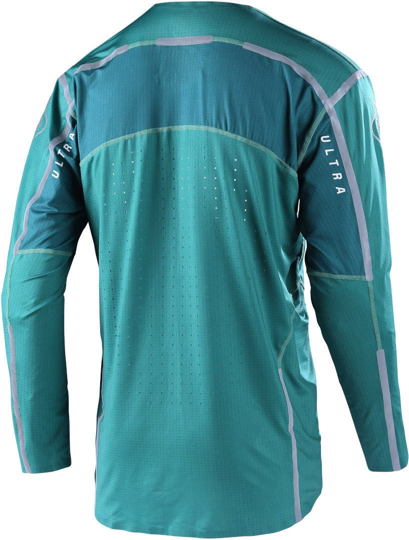 Troy Lee Designs Sprint Ultra Lines Fiets Jersey groen/wit L Figuur 2