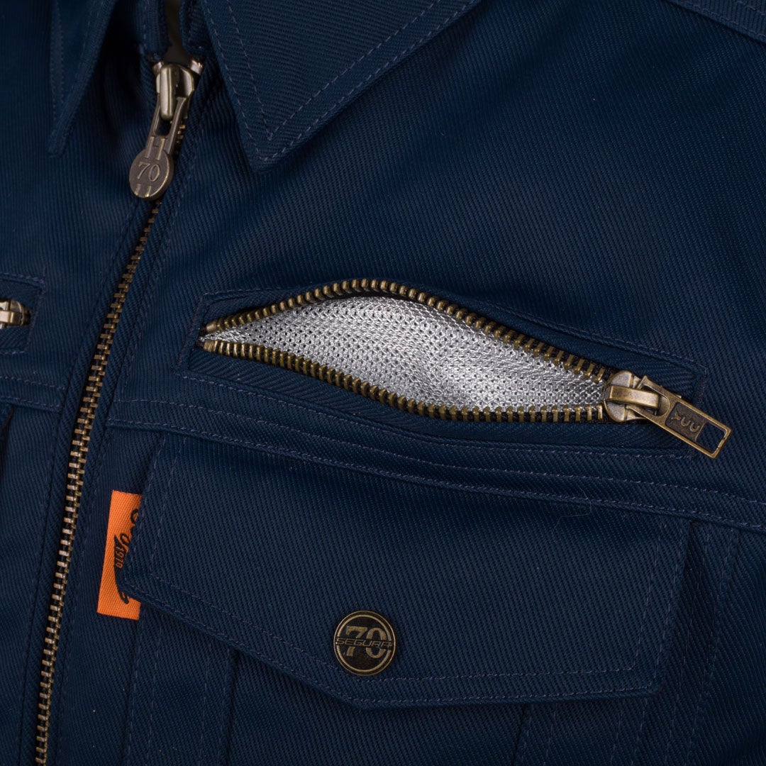 Segura Patrol Waterproof Motorcycle Textile Jacket navy blue L Figure 5