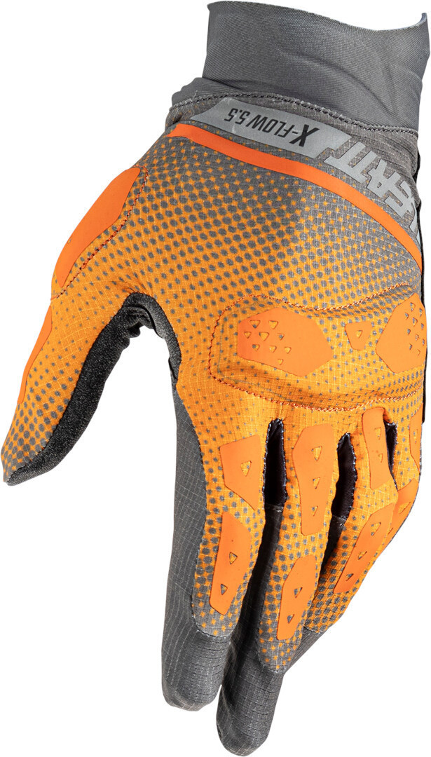 Leatt ADV X-Flow 5.5 Short Motorcykel handsker grå/orange 2XL Figur 5