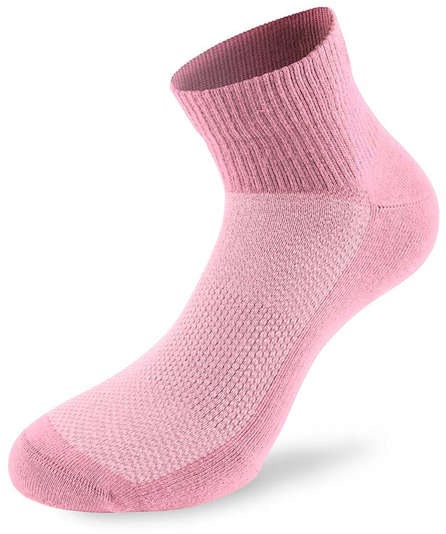 Lenz Performance Quarter Tech Strumpor vit/rosa/grå 39-42 Figur 3