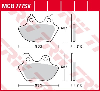 TRW Lucas Sinterbelag MCB777SV Figur 1