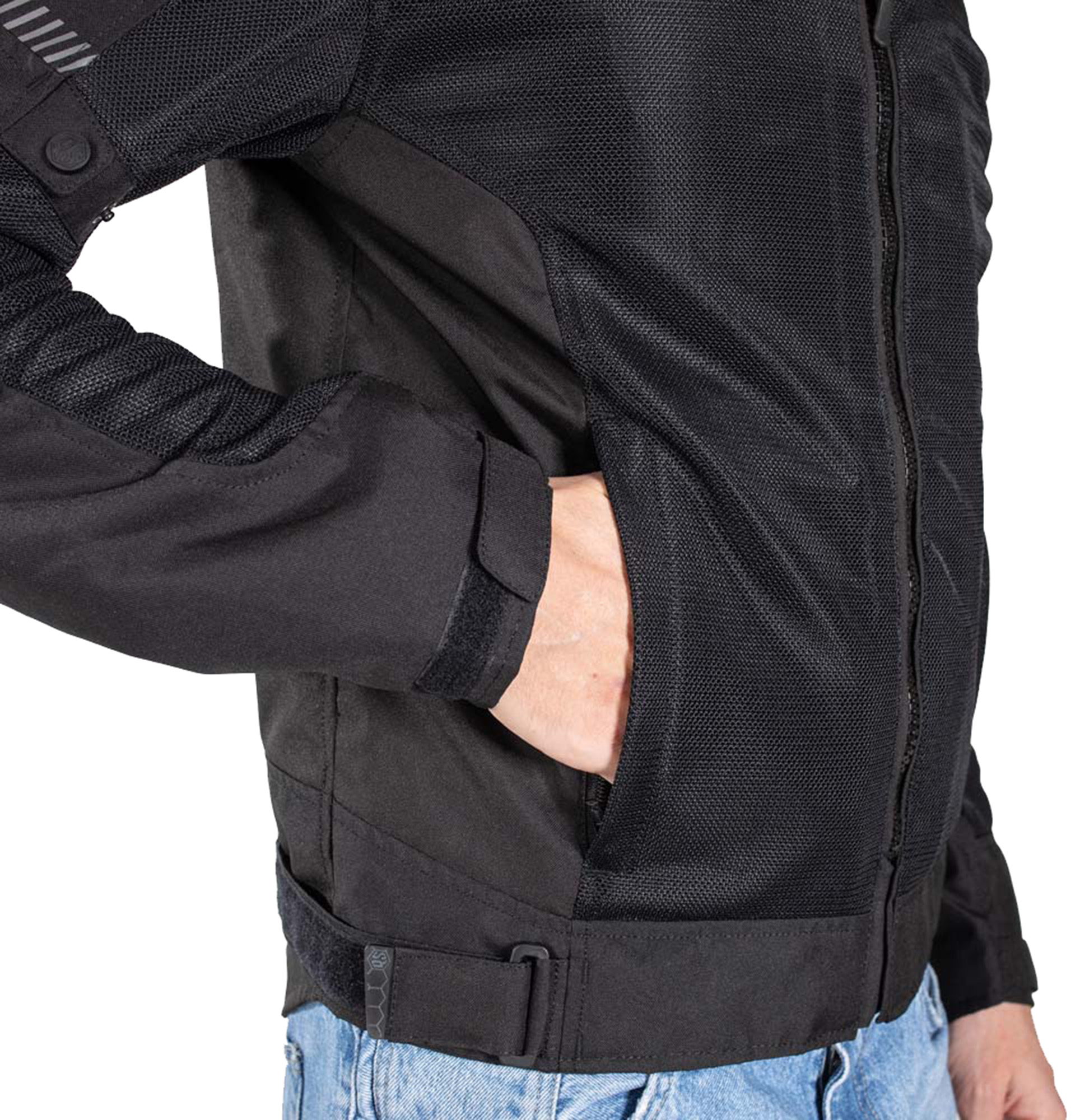 Rusty Stitches Mike Motorcycle Textil Jacket black M Figure 3