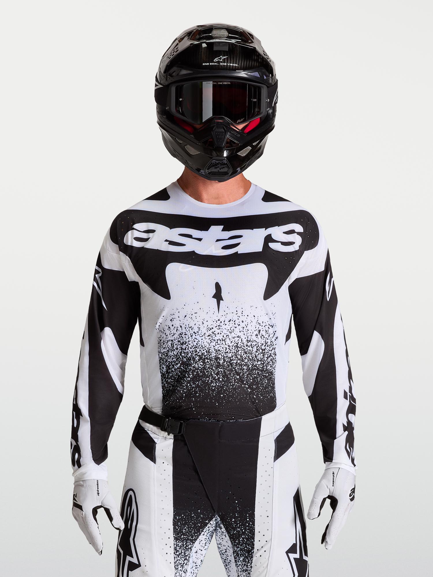 Alpinestars Techstar Swan Motocrosstrøje hvid/sort S Figur 7