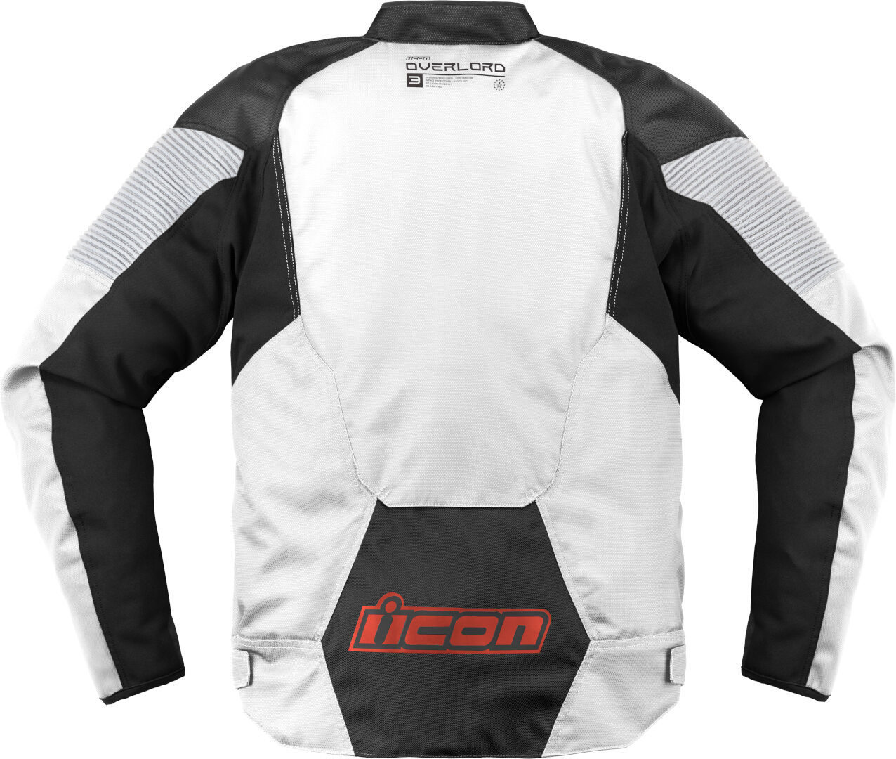 Icon Overlord3 Moto textilní bunda bílá/černá/červená XL Obrázek 2