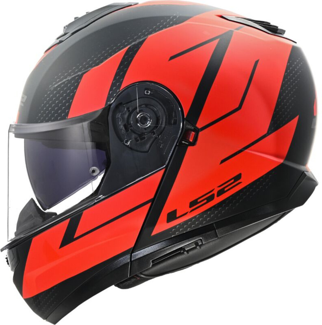 LS2 FF908 Strobe II Code Casco negro mate/rojo XXL (63/64) Figura 1