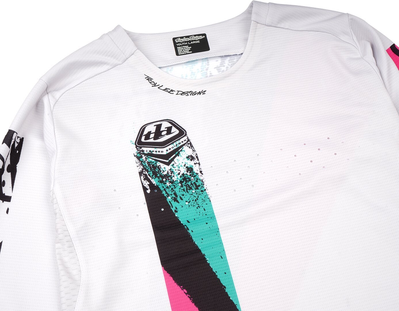 Troy Lee Designs Full Pull Sprint Kids Bicycle Jersey white YES Figure 7