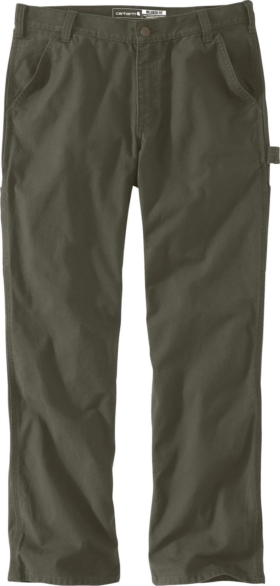 Carhartt Relaxed Straight Rugged Flex Duck Dungaree Hose dunkles oliv 34/32 Abbildung 1
