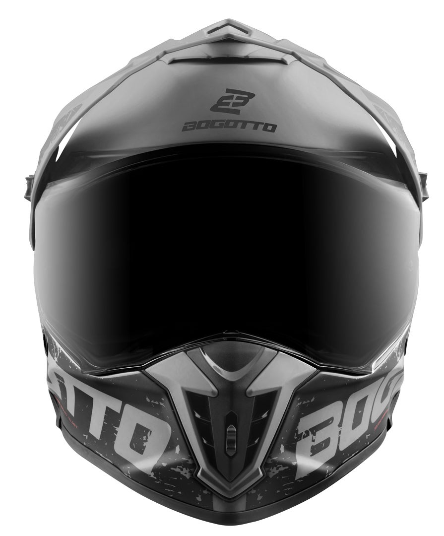 Bogotto FG-601 Duo Glasvezel Enduro Helm Grey Matt 2XL Figuur 11