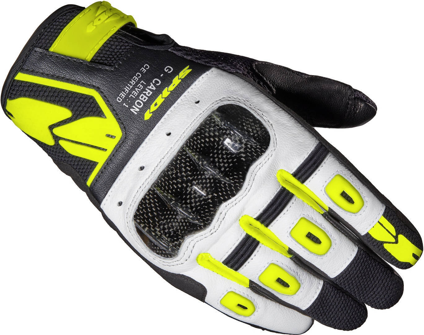 Spidi G-Carbon Motorcykel handsker sort/neon L Figur 1
