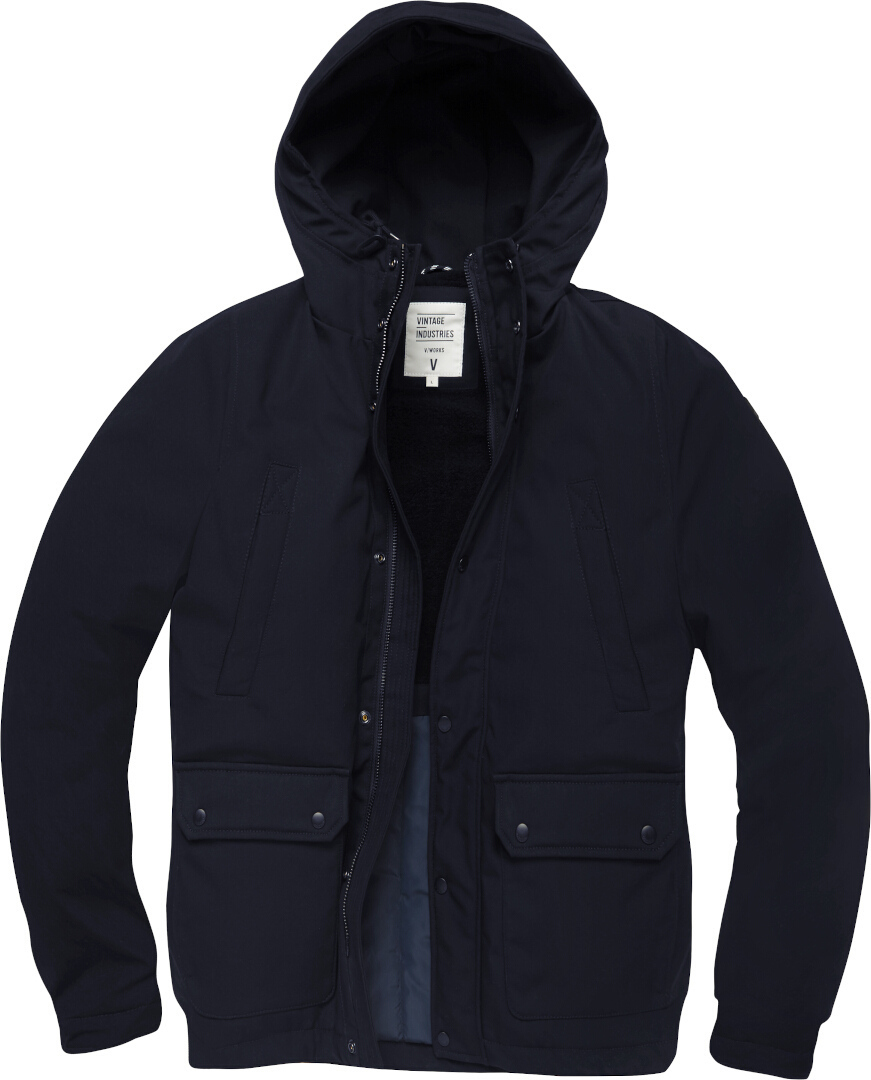 Vintage Industries Ledger Parka Mörkblå L Figur 1