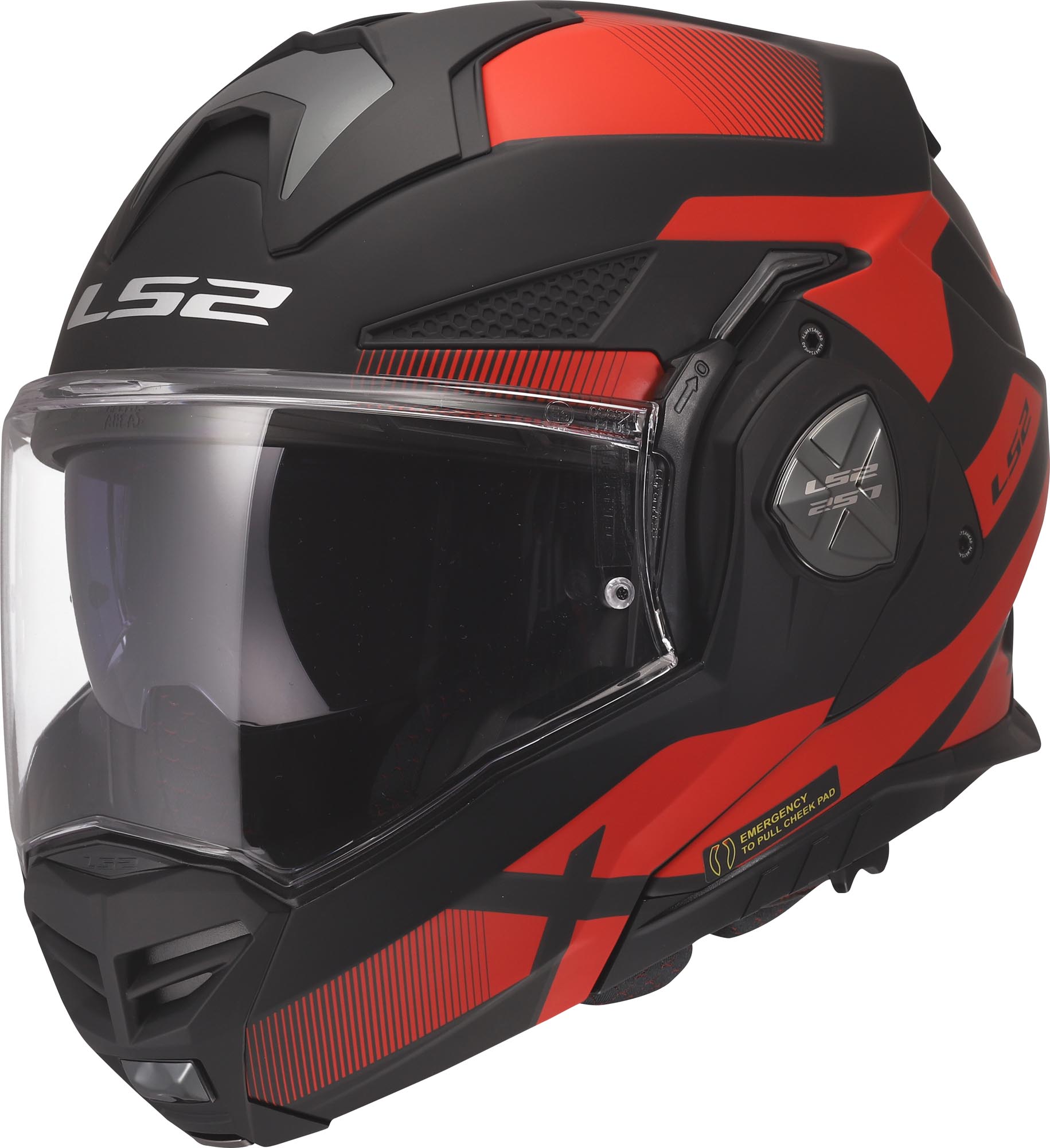 LS2 FF901 Advant X Nova Helm Zwart/Rood M (57/58) Figuur 1