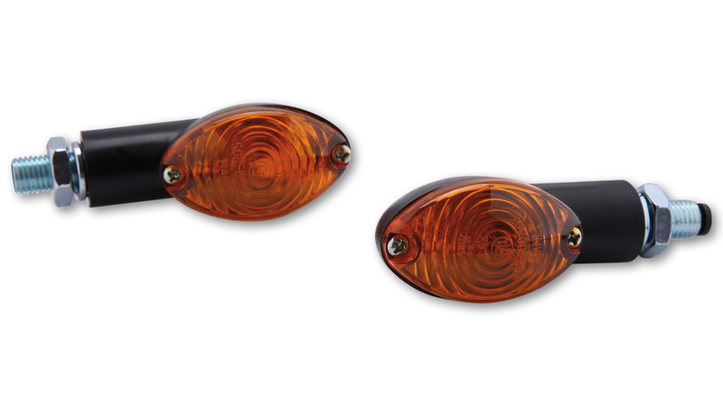 HIGHSIDER Smart Cateye Bulb Mini Indikator Kropp Svart / Lins Orange (Par), Fram & Bak Figur 4