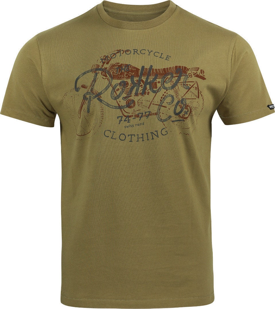 Rokker Heritage T-shirt bruin XL Figuur 1