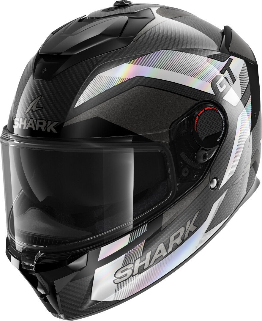 Shark Spartan GT Pro Ritmo Carbon Helmet black/silver XXL (63/64) Figure 1