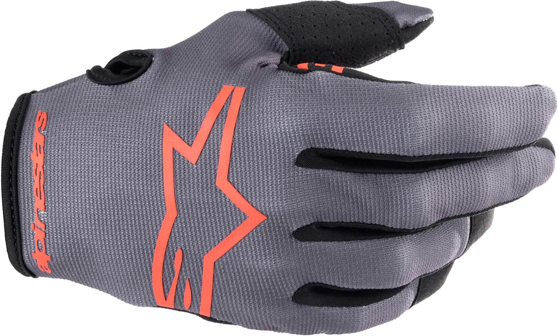 Alpinestars Radar Motocross handsker til børn grå/sort/rød XS Figur 1