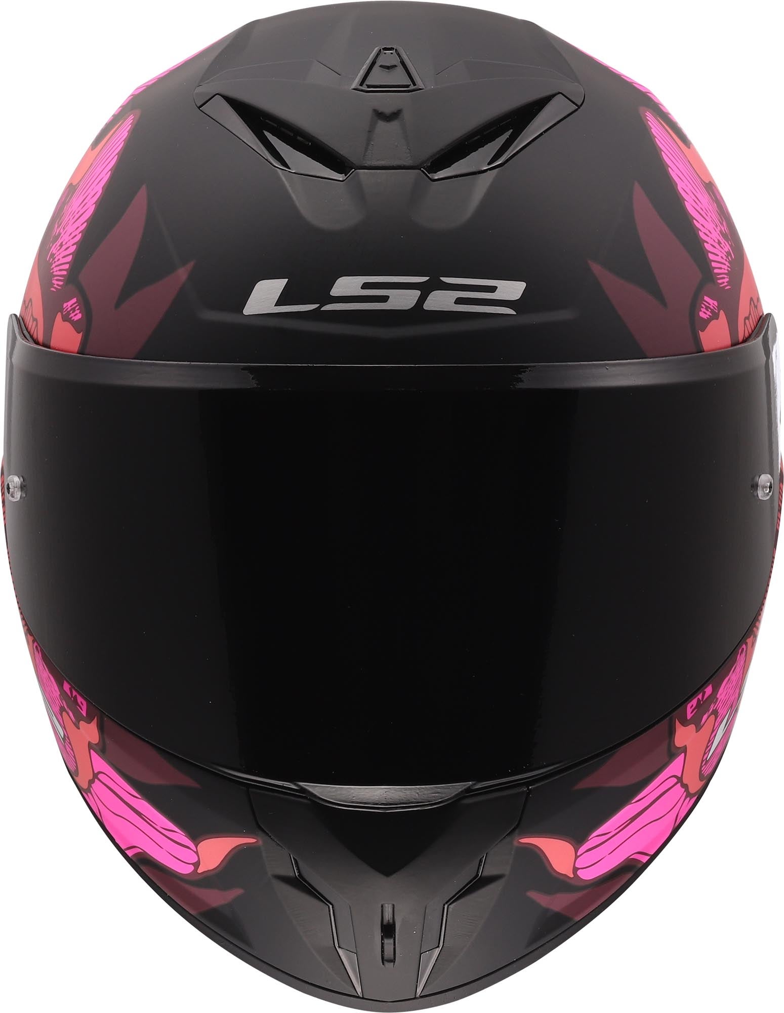 LS2 FF820 Rapid III Poppies Helm zwart/roze XXXL (65/66) Figuur 4