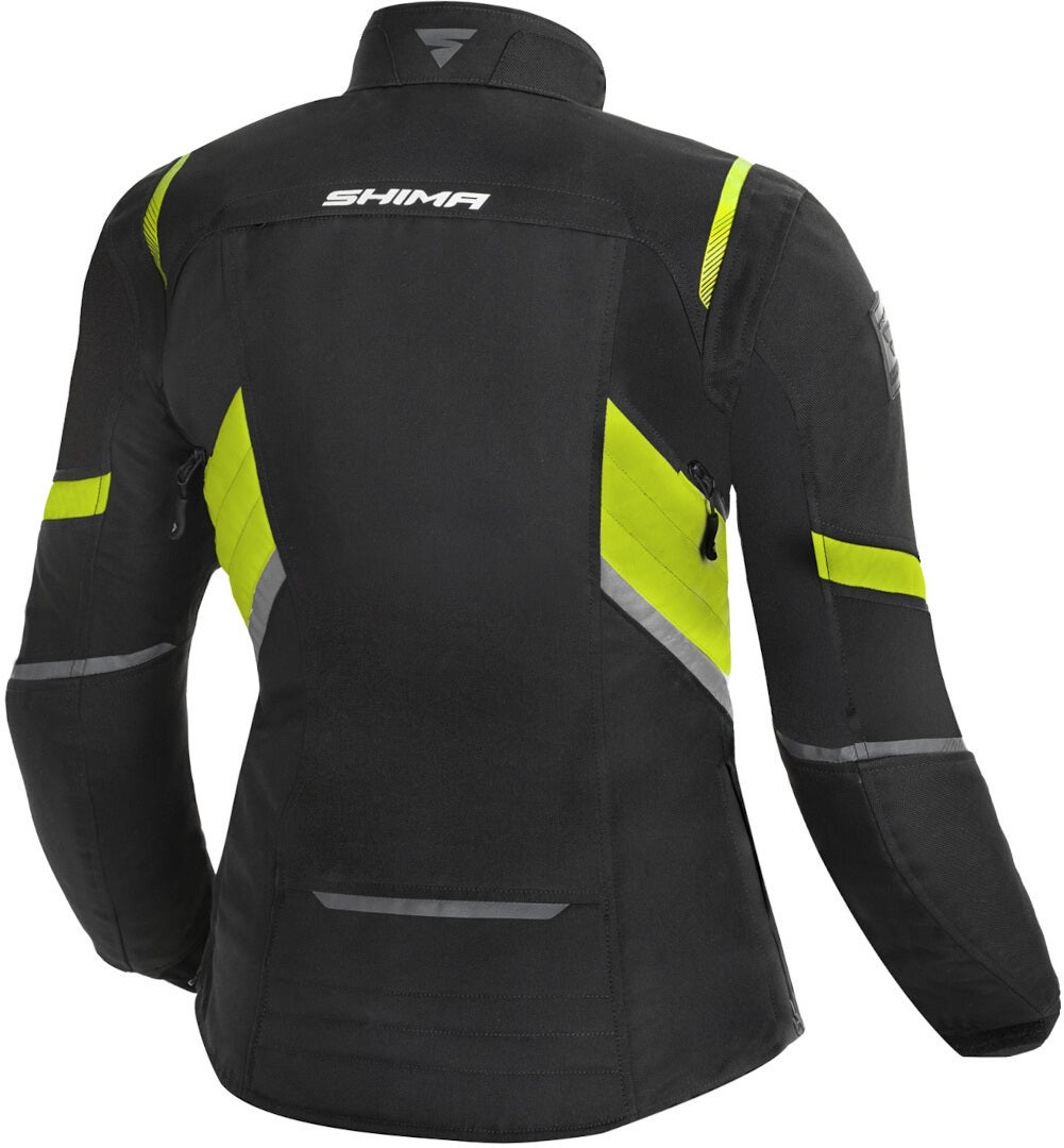 SHIMA Rush imperméable à l’eau dames moto textile veste noir/jaune S Figure 2