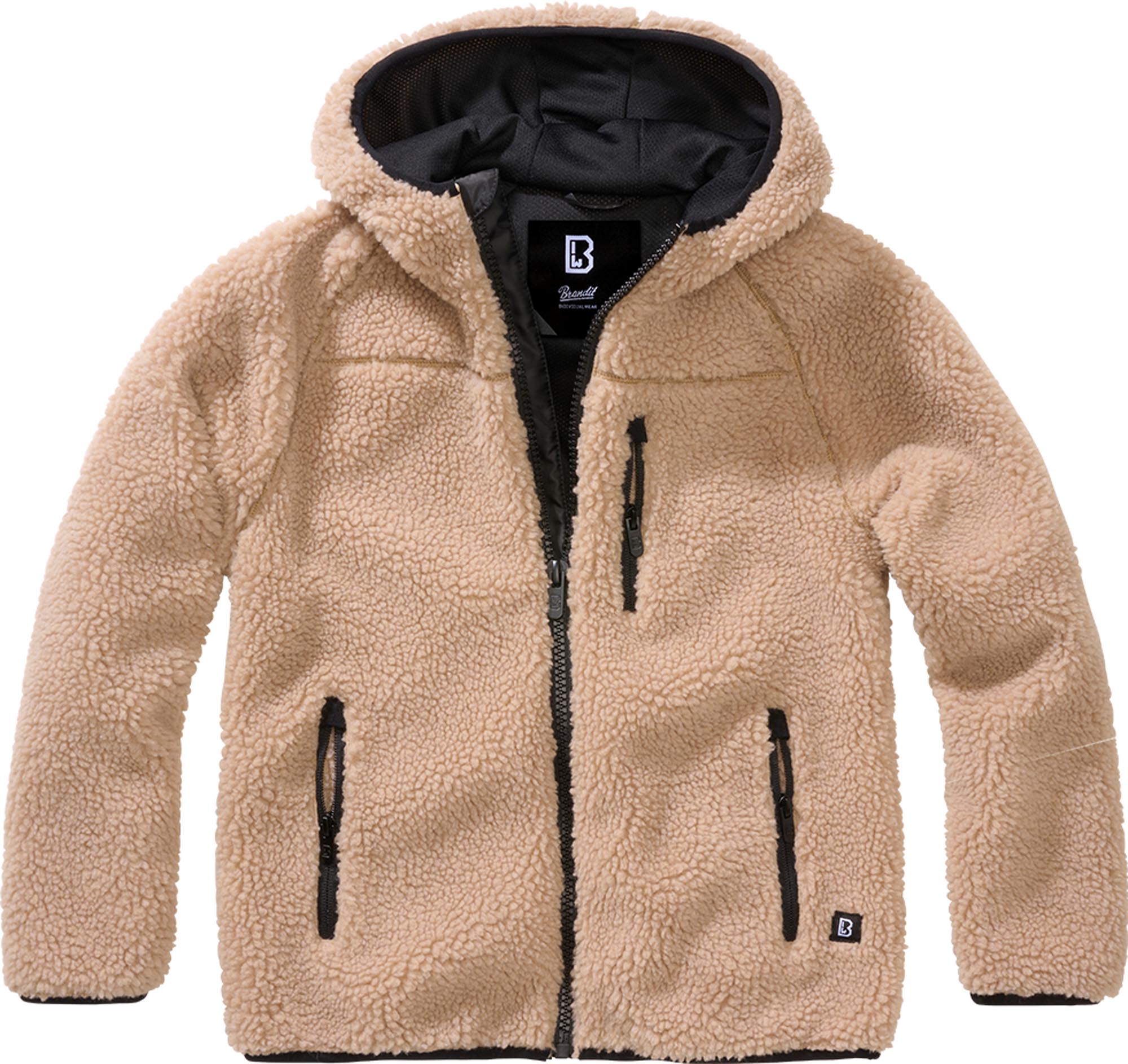 Brandit Teddyfleece Hodded Детско яке камила 146-152 Фигура 1