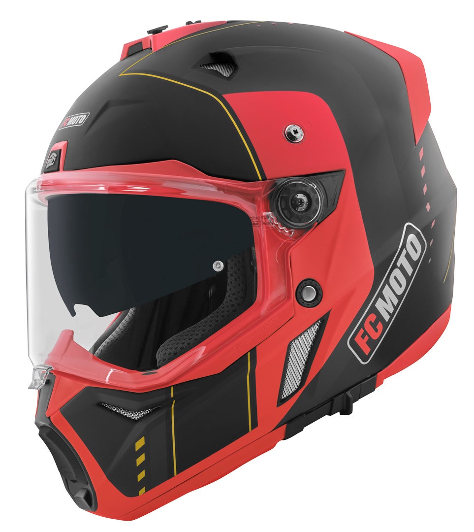 FC-Moto Merkur Pro Air Casco Enduro nero/rosso S Figura 7