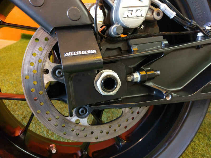 Design de acces Deținător de număr de înmatriculare "Wheel Mounted" KTM 790/890 Duke negru Deținătorul plăcuței de înmatriculare Figura 3