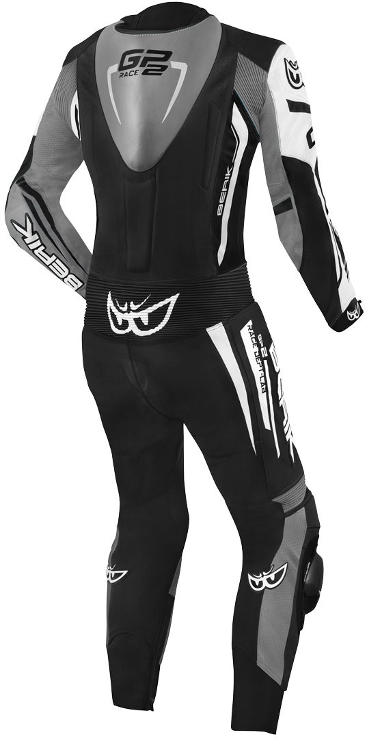 Berik Monza Ladies One Piece Motorcycle Leather Suit black/white/grey 50 Figure 2