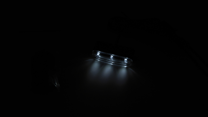 HIGHSIDER smart LED Parkeringsljus Svart Tri-LED, Med Hållare Och Självhäftande Folie, 12V (1st) Figur 4