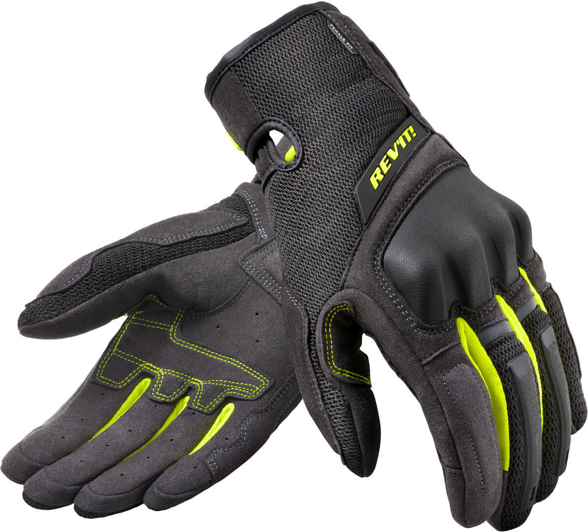 Revit Volcano Dame motorcykel handsker sort/gul S Figur 1