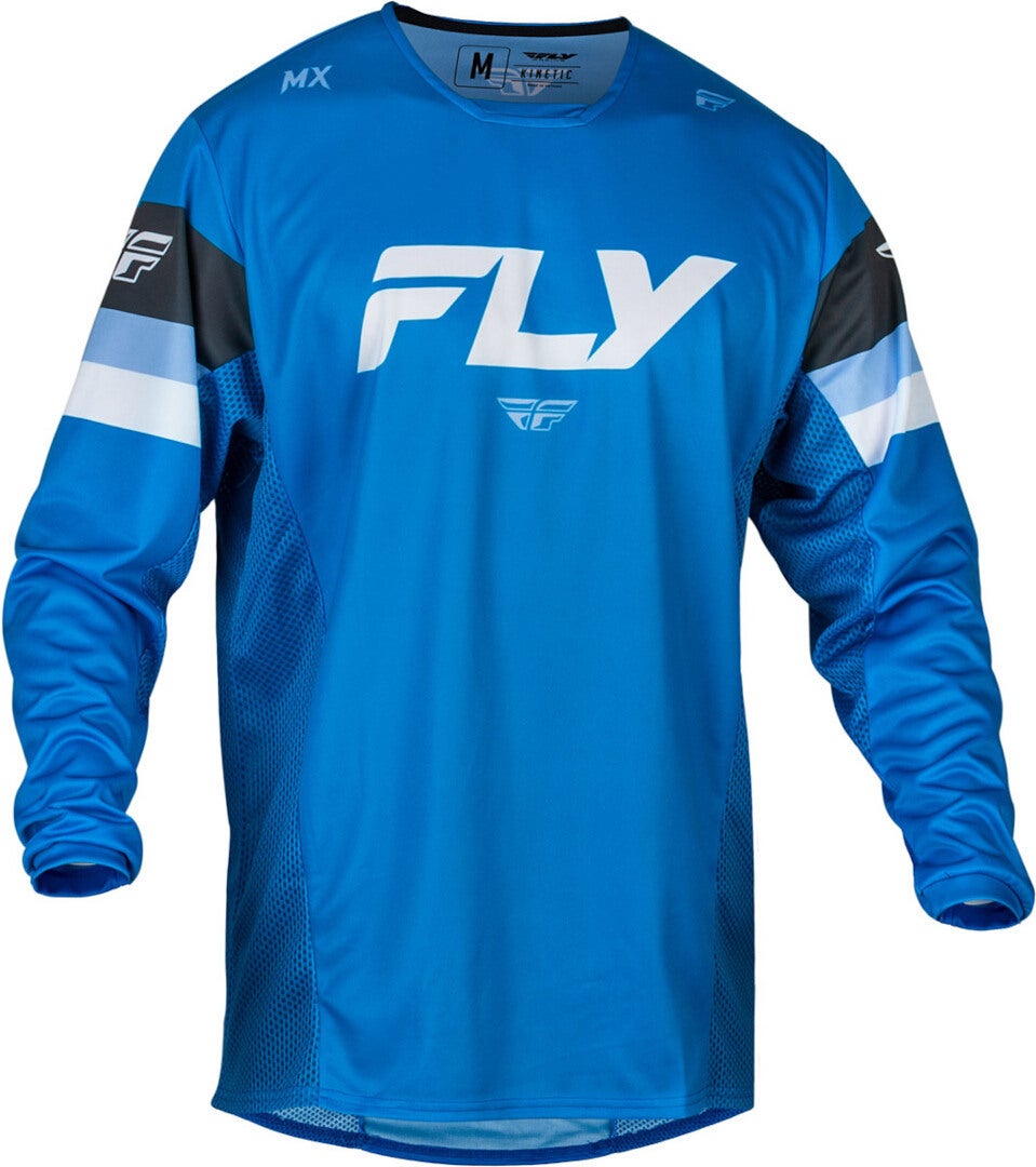 Fly Racing Kinetic Prix 2024 Motocross Jersey blue/white L Figure 1
