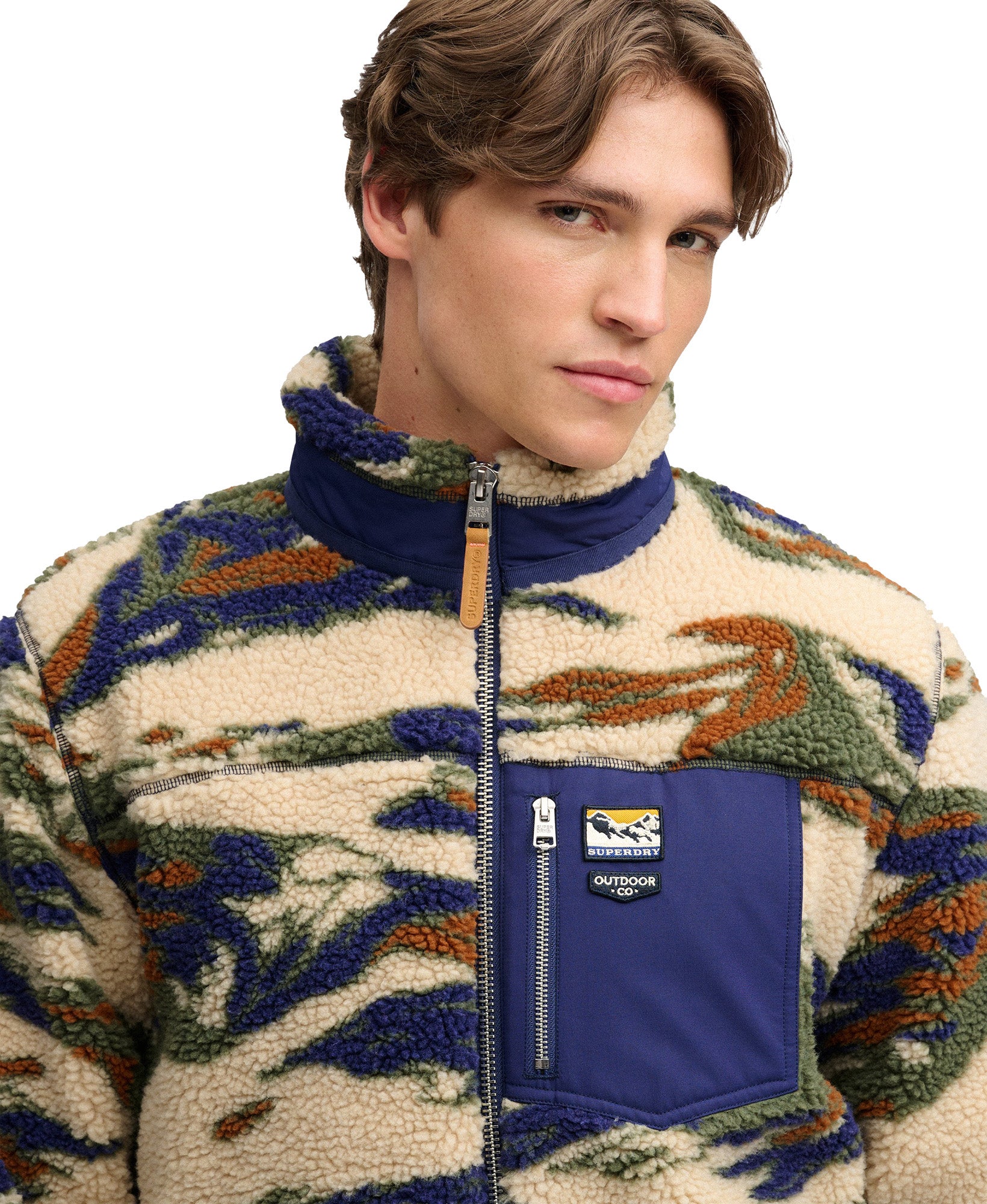 Superdry & Co Terrain Fleece Jacket Khaki L Figure 4