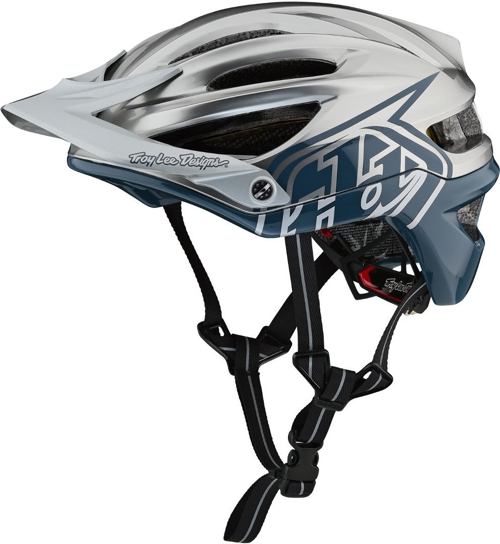 Troy Lee Designs A2 MIPS Decoy Casco Bycicle Argento XL/XXL Figura 1