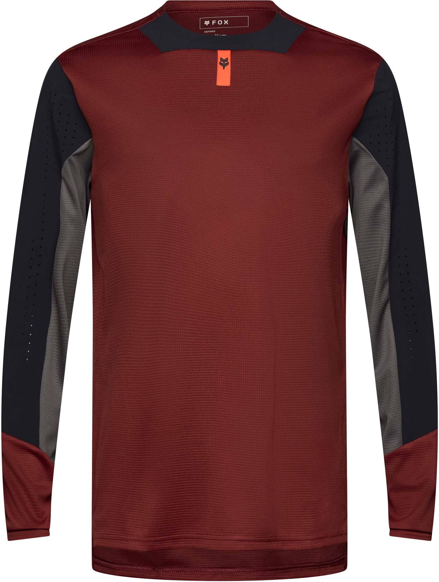 FOX Defend LS Bicycle Jersey dark red M Figure 1