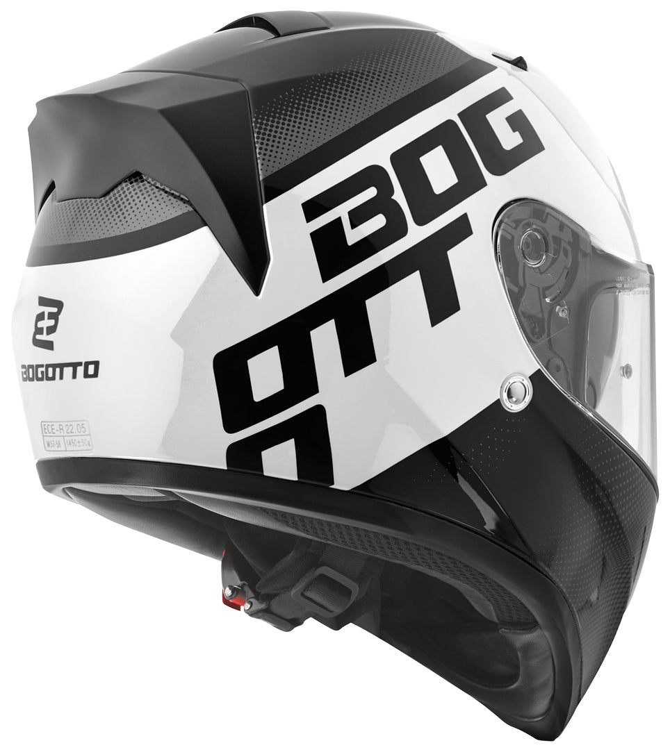 Bogotto V128 BG-X Přilba černobílá M Obrázek 3