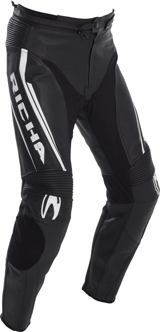 Richa Assen Motorcycle Leather Pants black/white 122 Figure 1