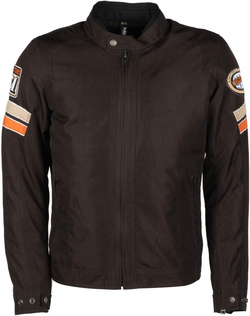 Helstons Elron Motorcycle Textile Jacket dark brown/orange M Figure 1