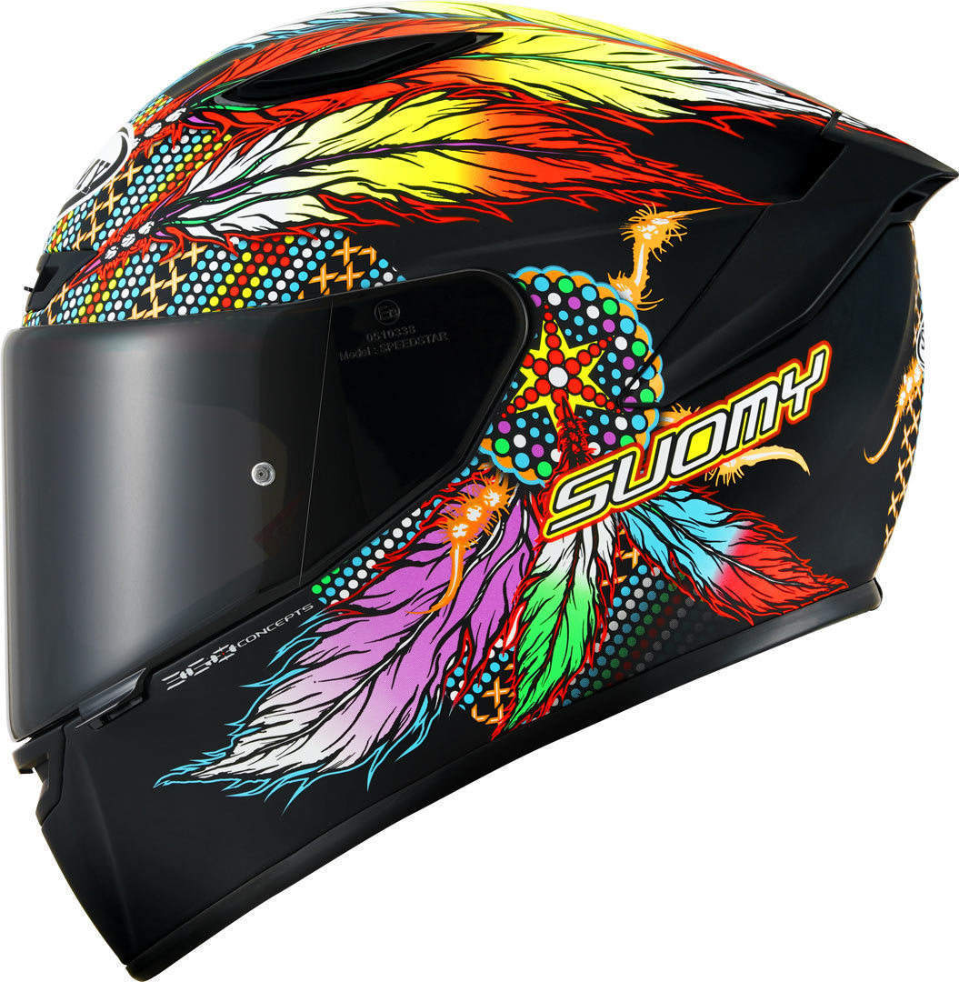 Suomy Track-1 Chieftain Multi Matt Black 2023 Hjälm S (55/56) Figur 4