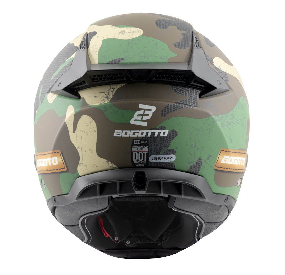 Bogotto Rapto Camo Helmet green matt 2XL Figure 8