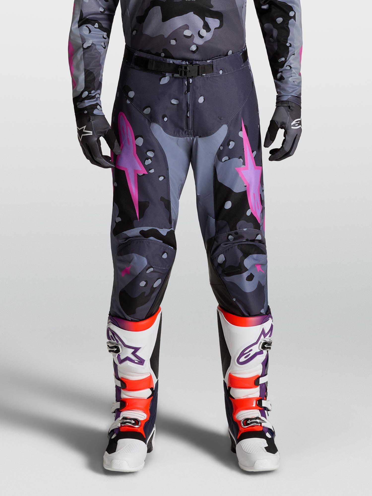 Alpinestars Racer Lone Motocross Pants grey/purple 30 Figure 7