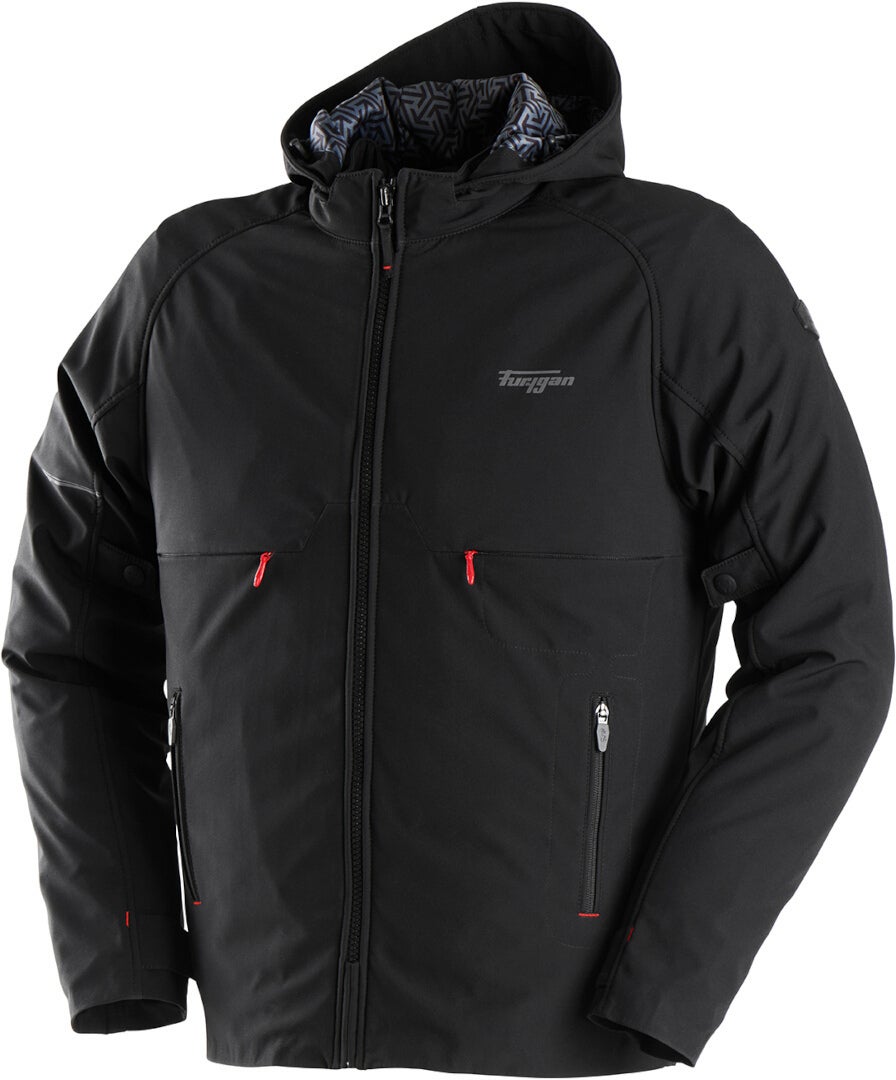 Furygan Addax Wasserdichte Motorrad Textiljacke schwarz 3XL Abbildung 1