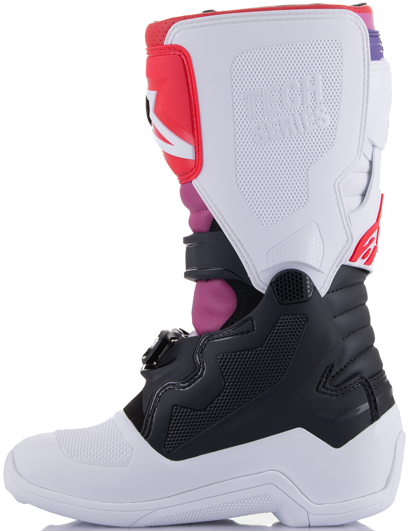 Alpinestars Tech 7S Ungdom Motocross Stövlar vit/svart/röd 39 Figur 6
