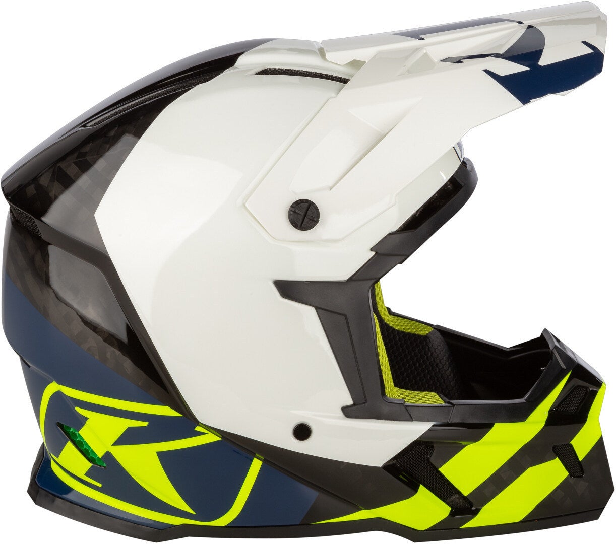 Klim F5 Koroyd Ascent Carbon Casco motocross blu/neon-giallo XXL (62/63) Figura 6