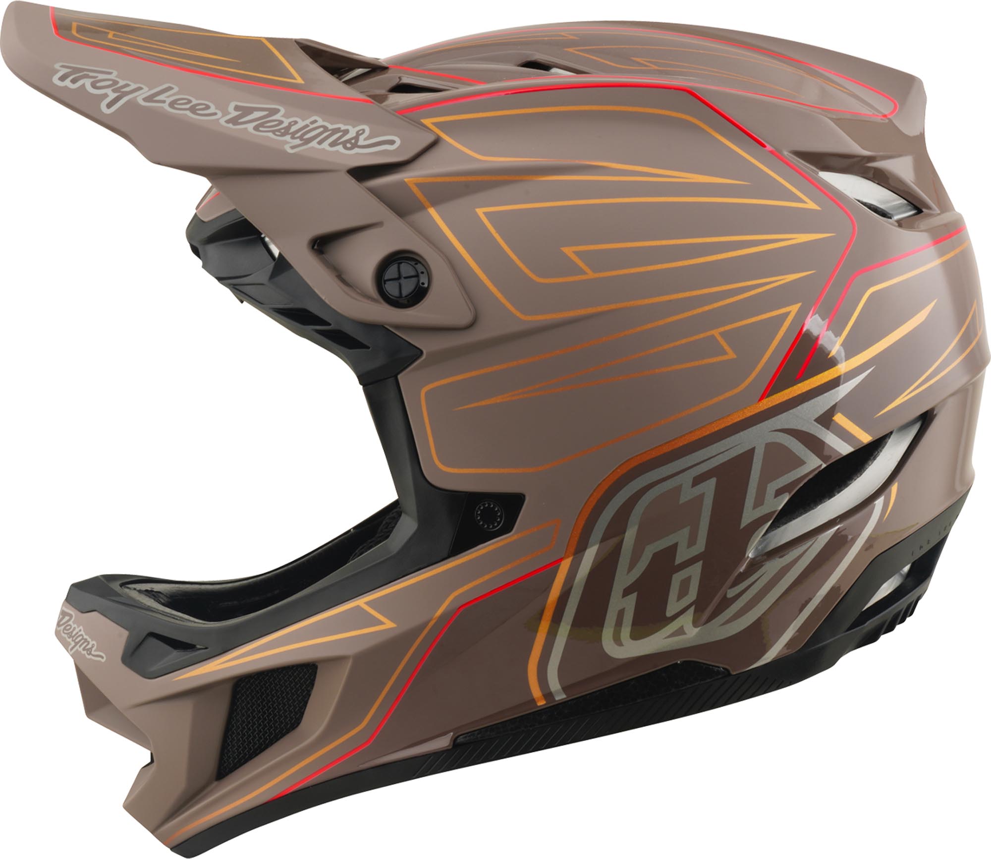 Troy Lee Designs D4 Polyacrylite MIPS Shadow Pro Downhill Helm XS (53/54) Abbildung 7