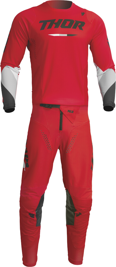 Thor Pulse Tactic Motocross Jersey red S Figure 3