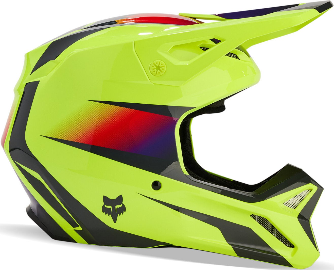FOX V1 Flora MIPS Motocross hjelm gul/sort S (55/56) Figur 9