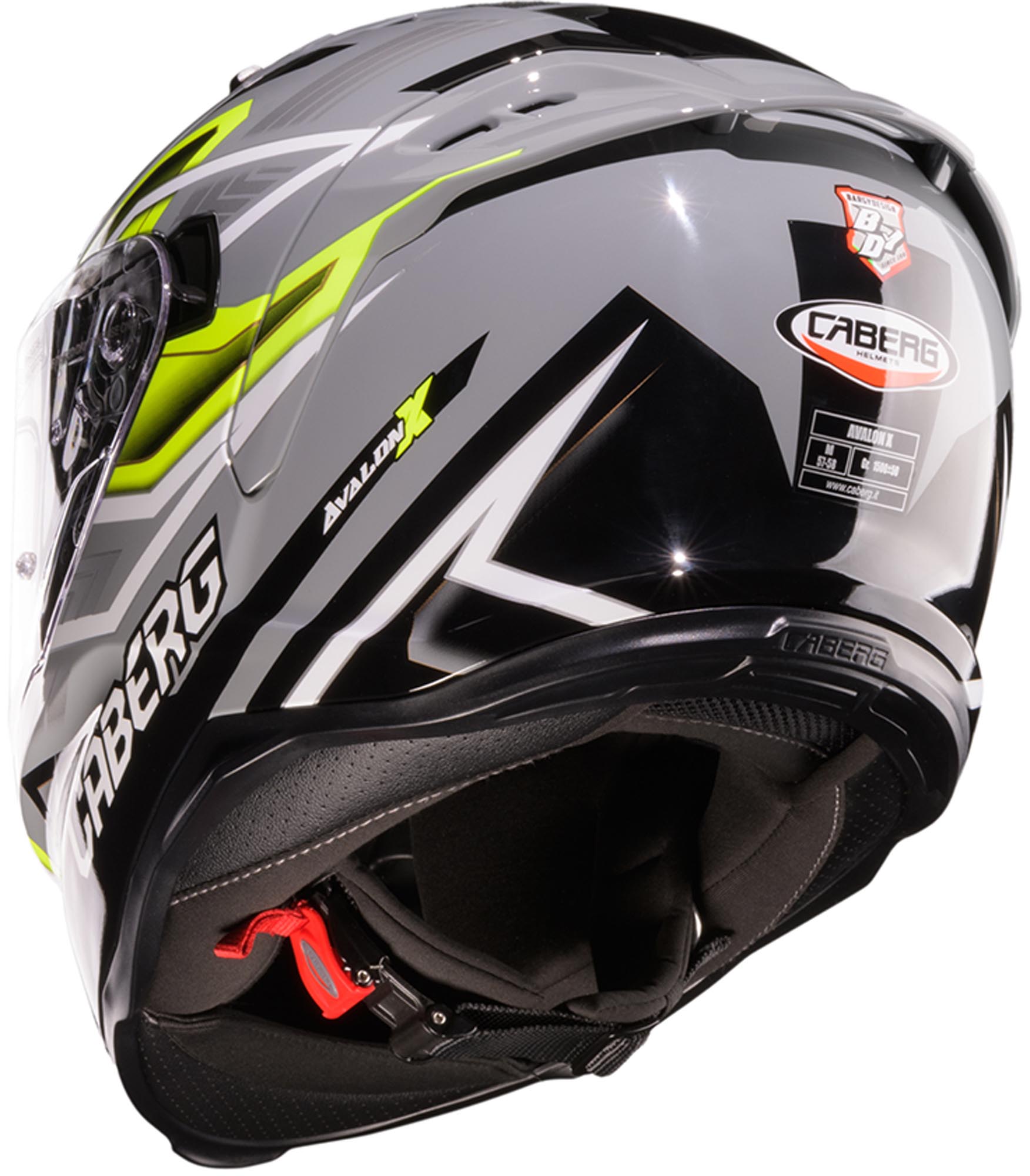 Caberg Avalon X Brama Helmet grey/black/yellow XXL (63/64) Figure 4