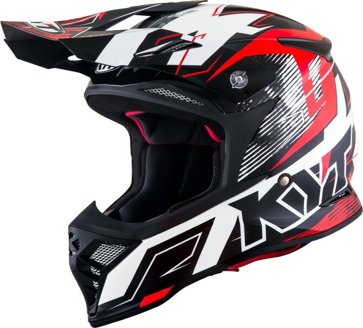 KYT Skyhawk Digger Motocross Helm weiß/rot L (59/60) Abbildung 4