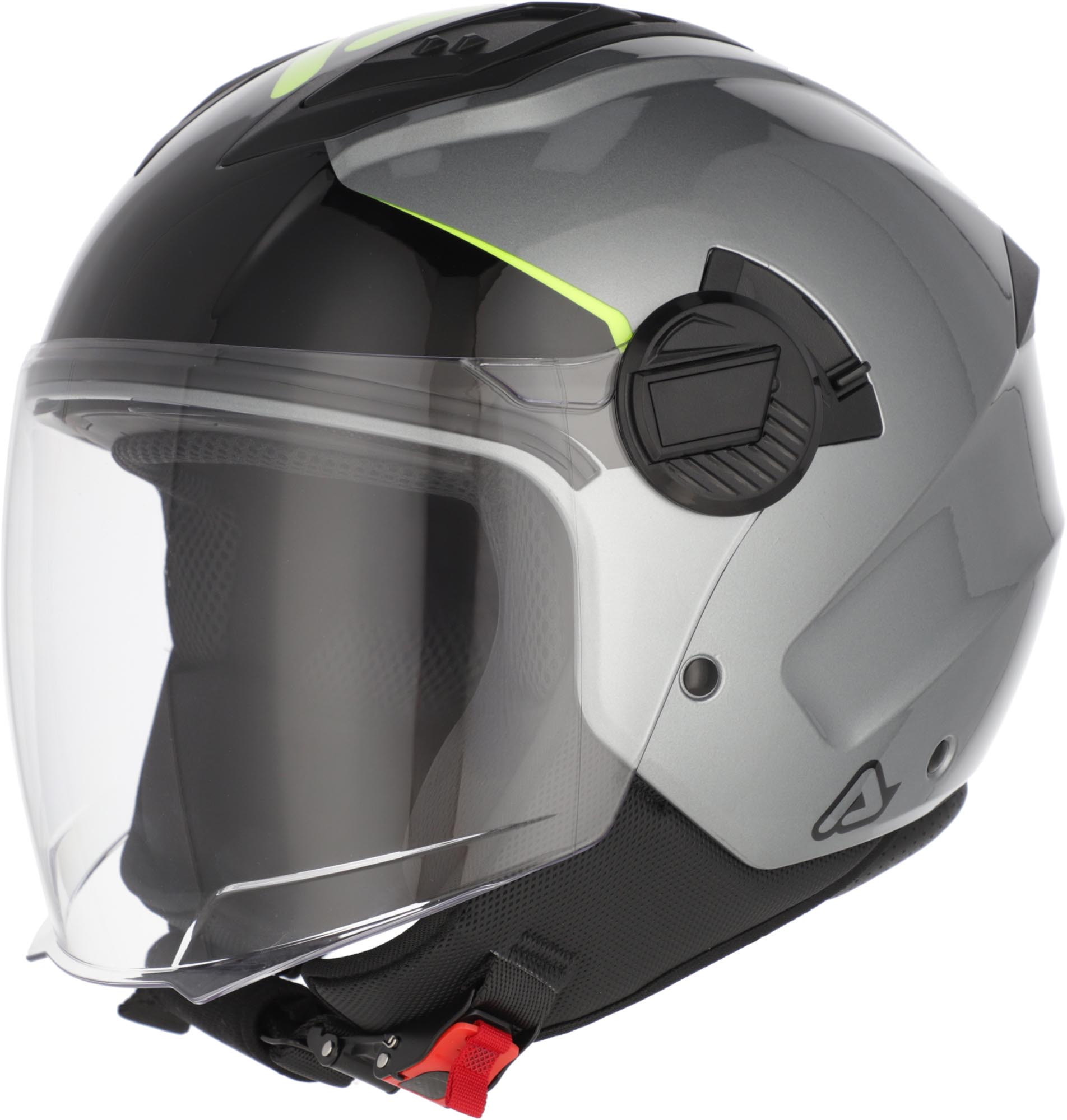 Acerbis Levante Logo Cască cu reacție argintiu/galben S (55/56) Figura 1