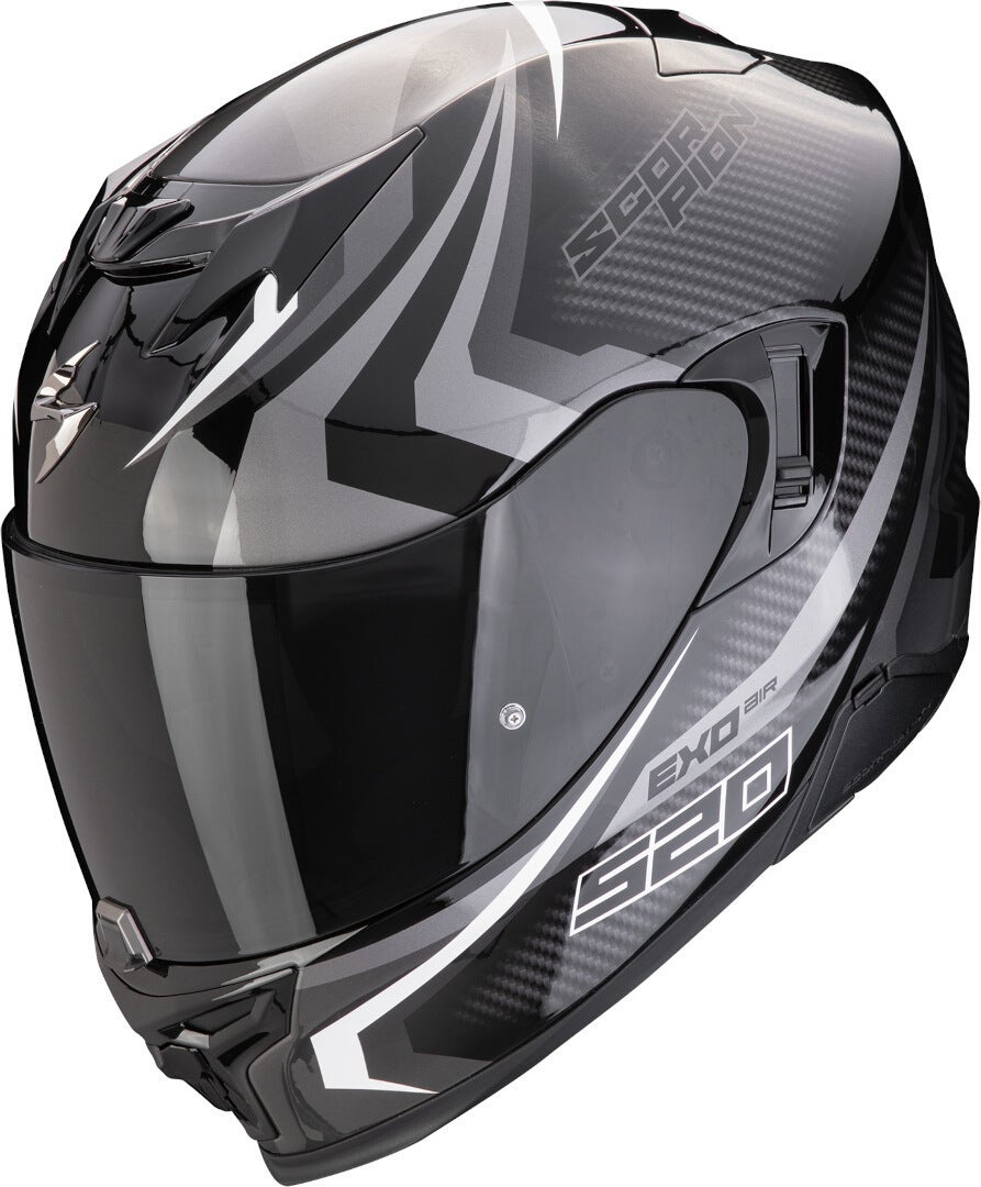 Scorpion Exo-520 Evo Air Terra Casco nero/argento/bianco S (55/56) Figura 1