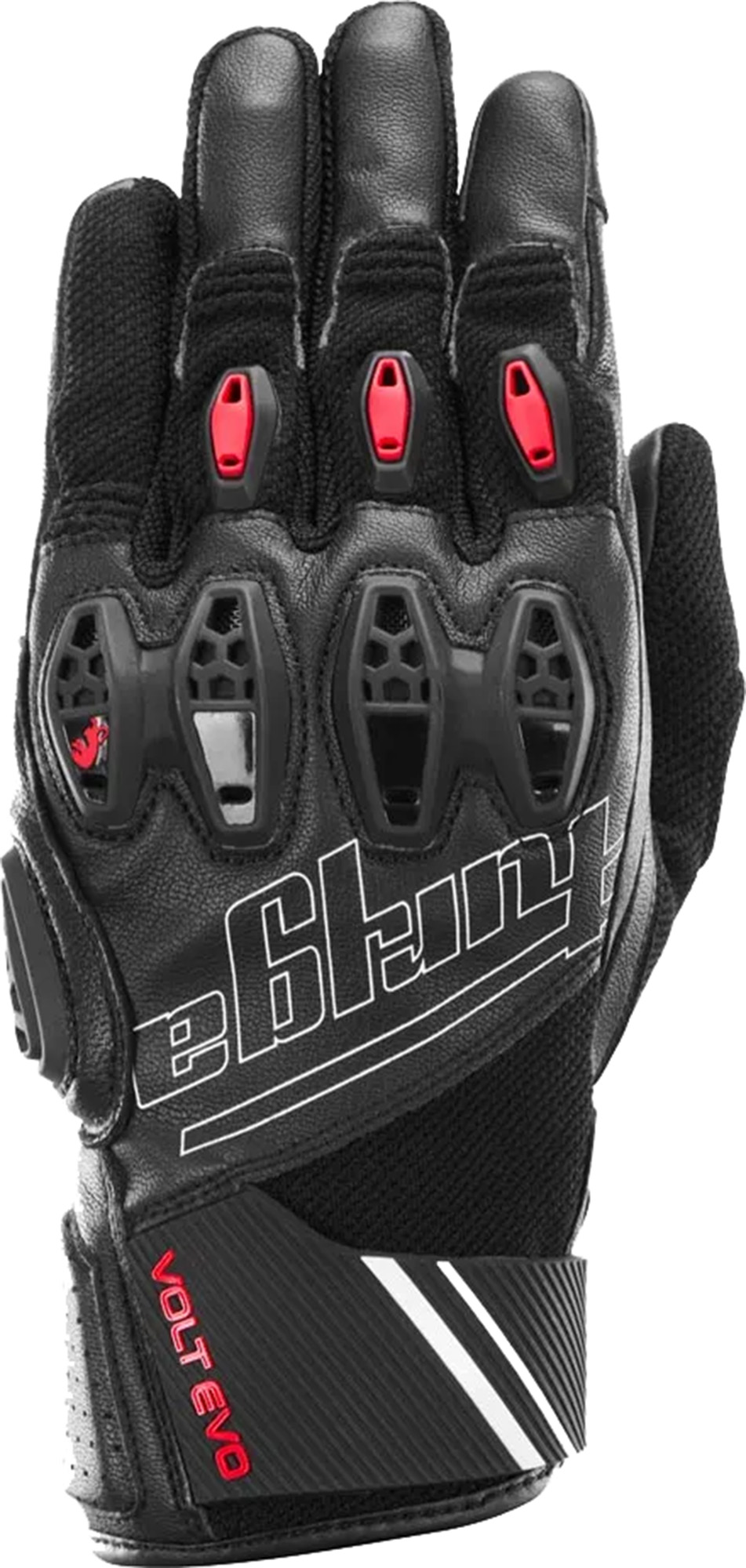 Furygan Volt Evo perforated Motorcycle Gloves black/red S Figure 1