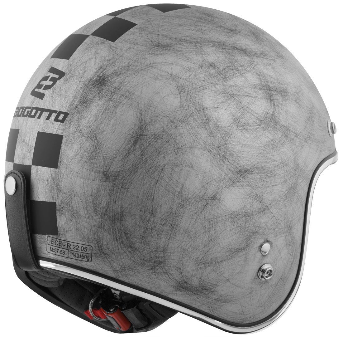 Bogotto V541 Scacco Cască cu reacție Silver matt S Figura 3
